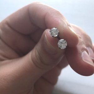CZ stud earrings